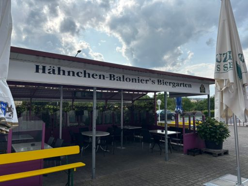 Der Überdachte Teil vom Biergarten